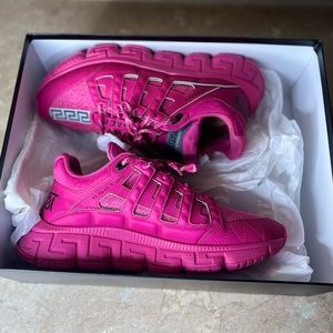 Mens Versace shoes in pink, size 42